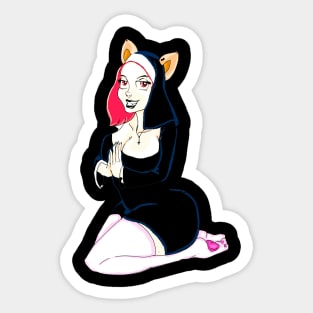 vamp nun Sticker